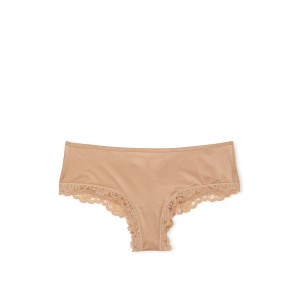 Трусики Lace-Trim Cheeky Panty Beige