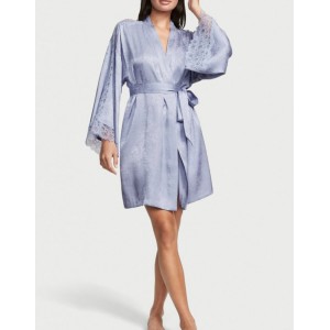 Халат Satin Jacquard Lavender Flounce