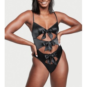 Боді Tied-with-a-Bow Teddy Black