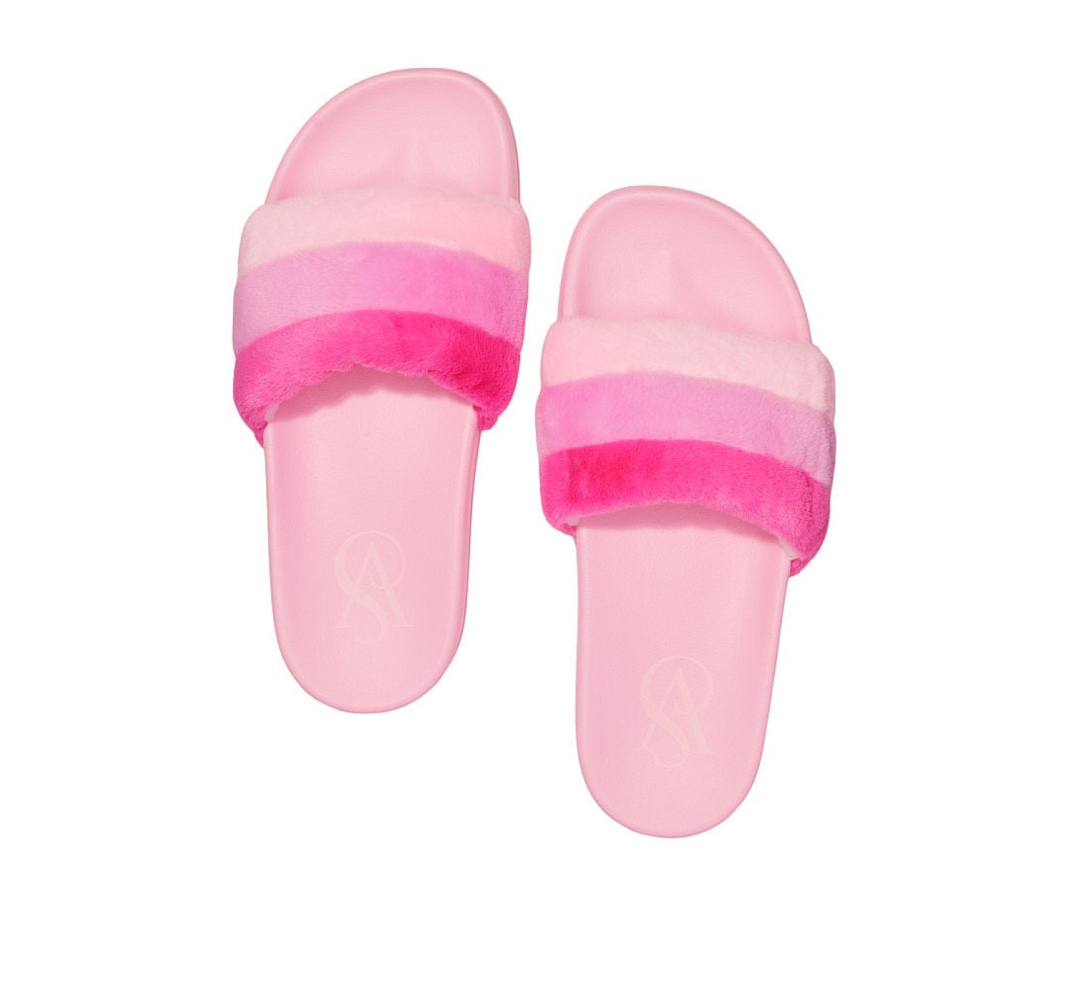 Шлепанцы Pink Stripes logo VS Slides