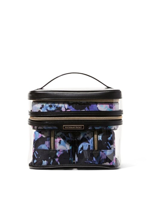 Набор косметичек 4-in-1 Train Case Floral Noir