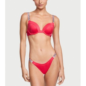 Купальник  Bikini Shine Strap Sexy Tee Push-Up Wild Strawberry Logo Set