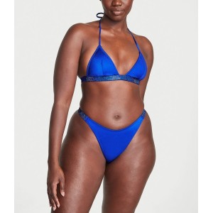 Купальник Shine Strap Triangle Bikini Set Blue Oar