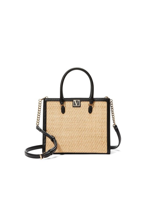 Cумка The Victoria Structured Satchel Natural Raffia