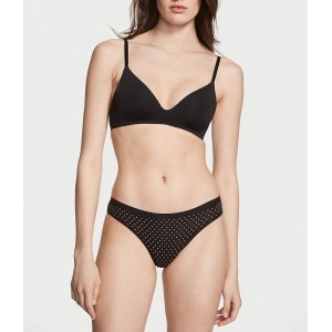 Трусики Cotton Bikini Panty Black Tiny Mini Dot