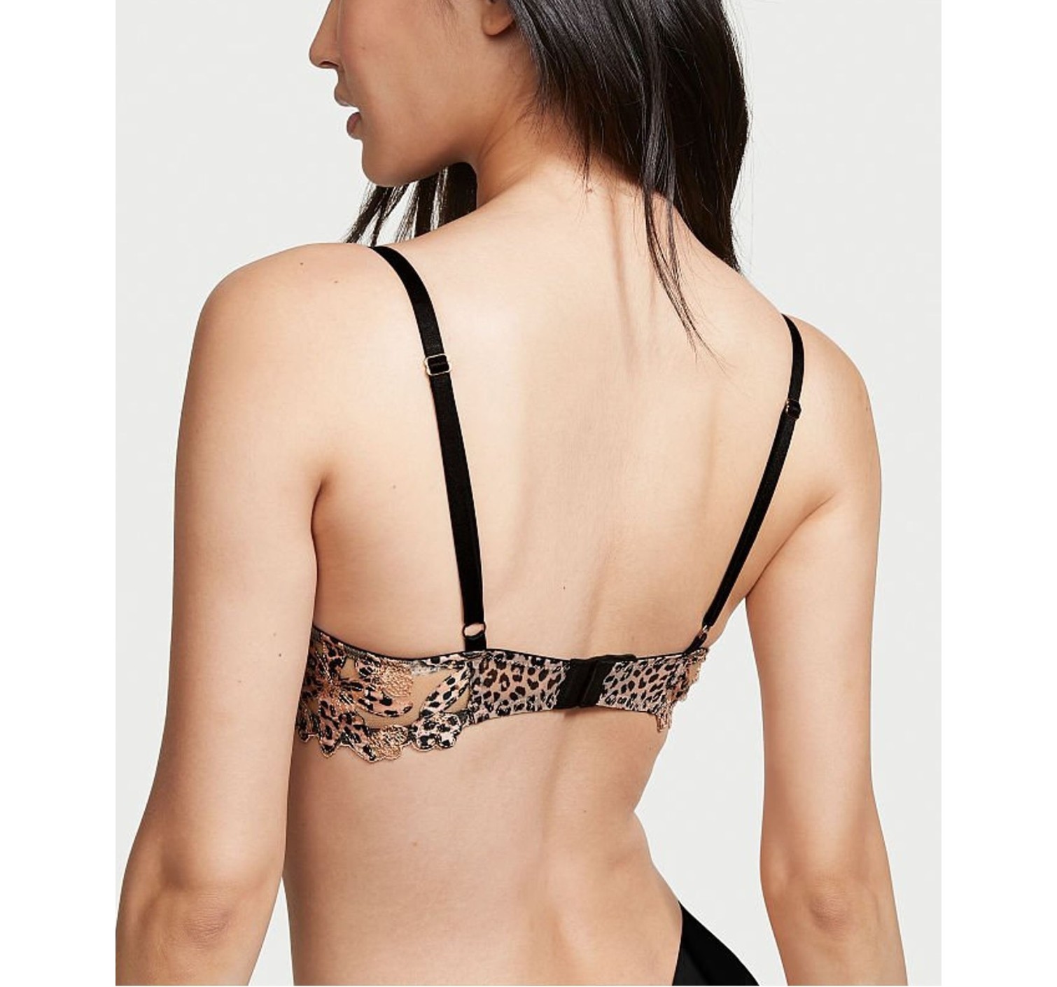 Комплект Floral Embroidered Waist Cincher Leopard set