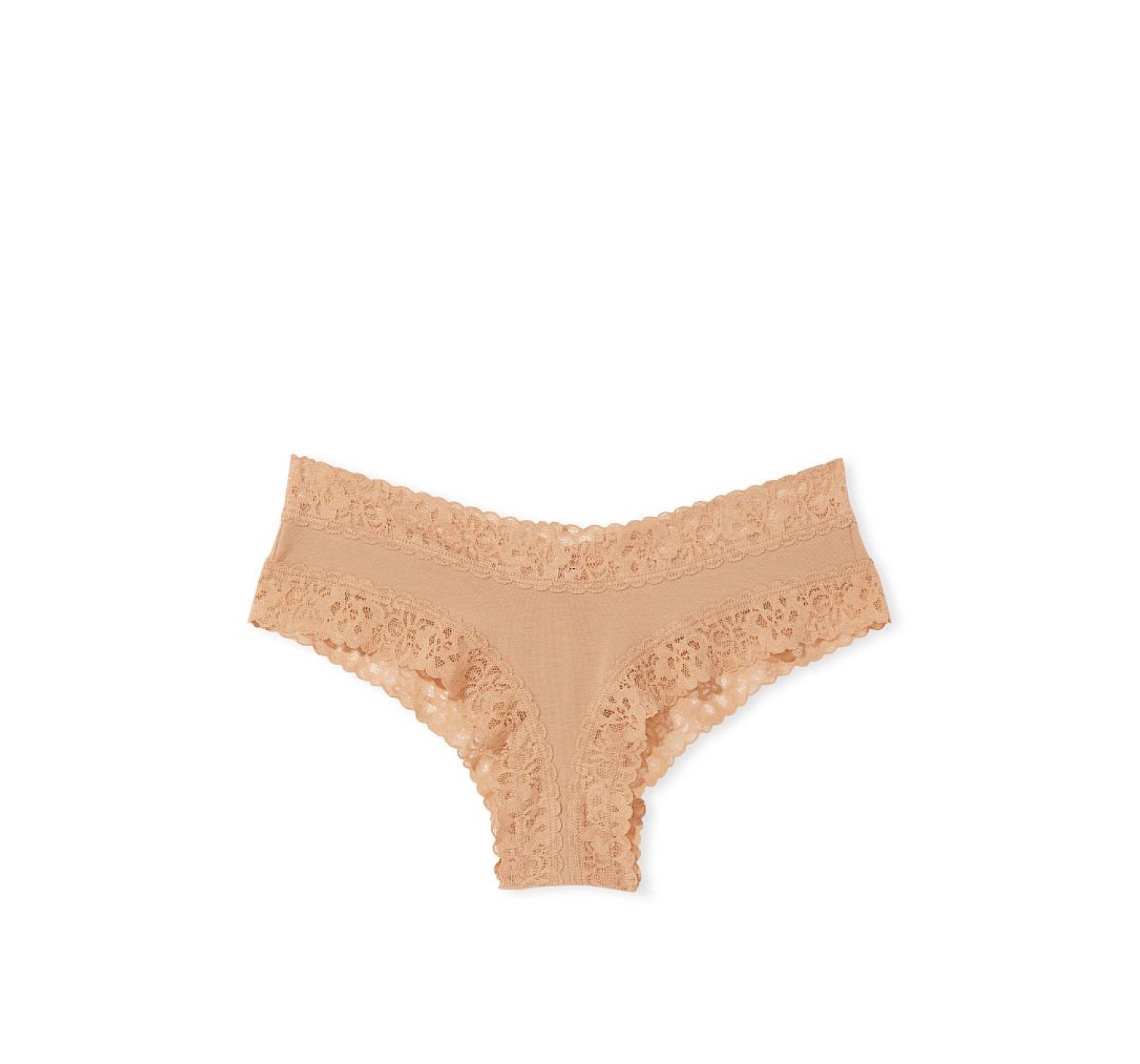 Трусики Lace Waist Cotton Cheeky Panty Sweet Praline