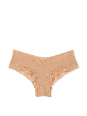Трусики Lace Waist Cotton Cheeky Panty Sweet Praline