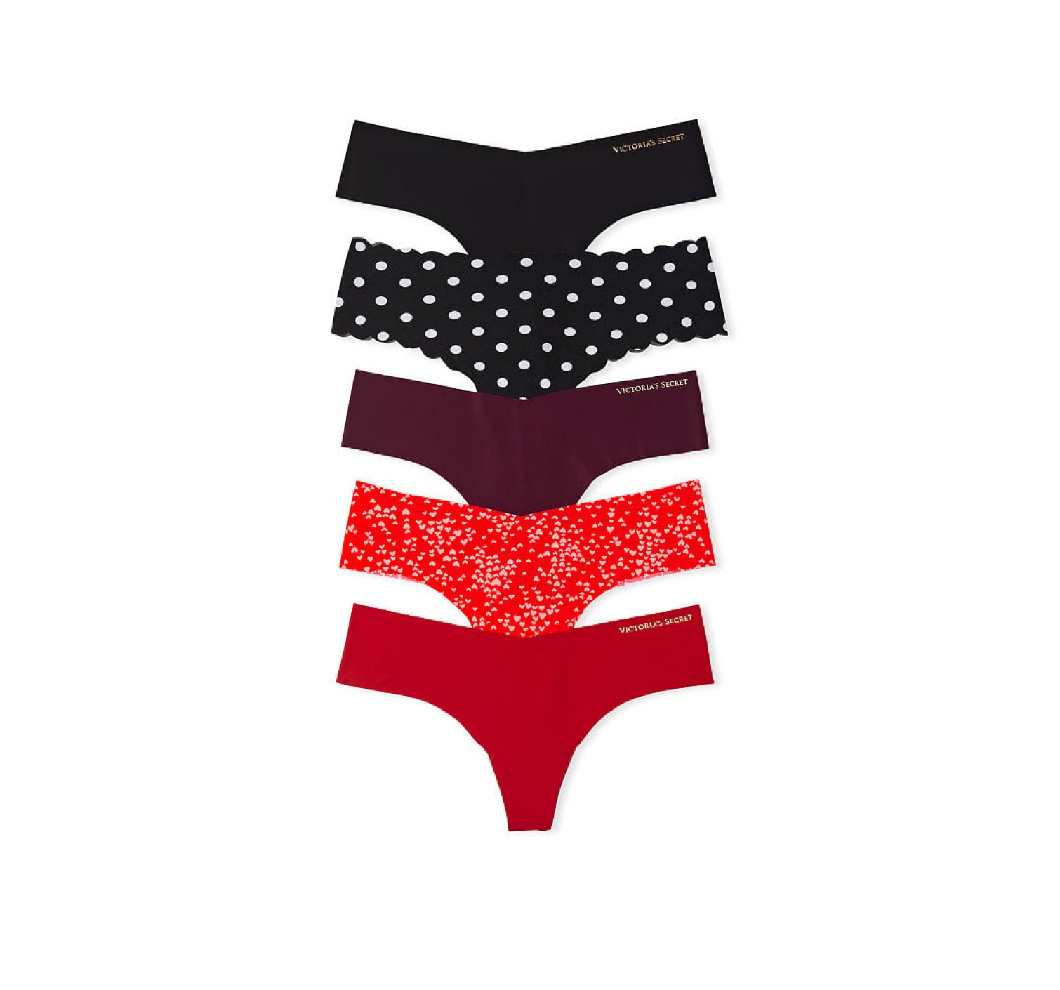 Подарунковий набір 5-Pack No-Show Thong Panties Multi Mix