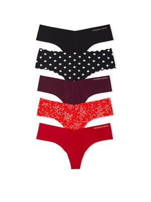 Подарочный набор 5-Pack No-Show Thong Panties Multi Mix