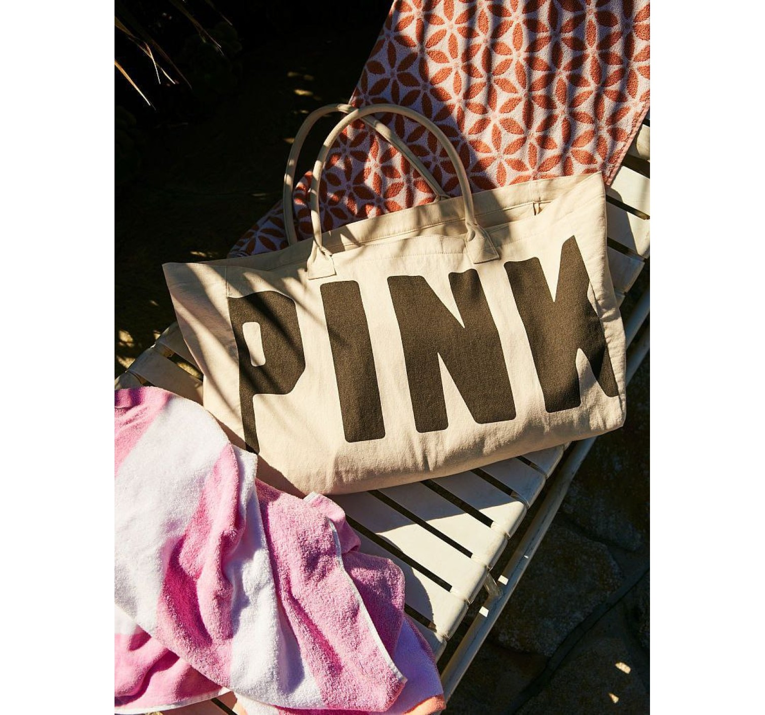 Пляжная сумка Cotton Logo PINK Beach Tote