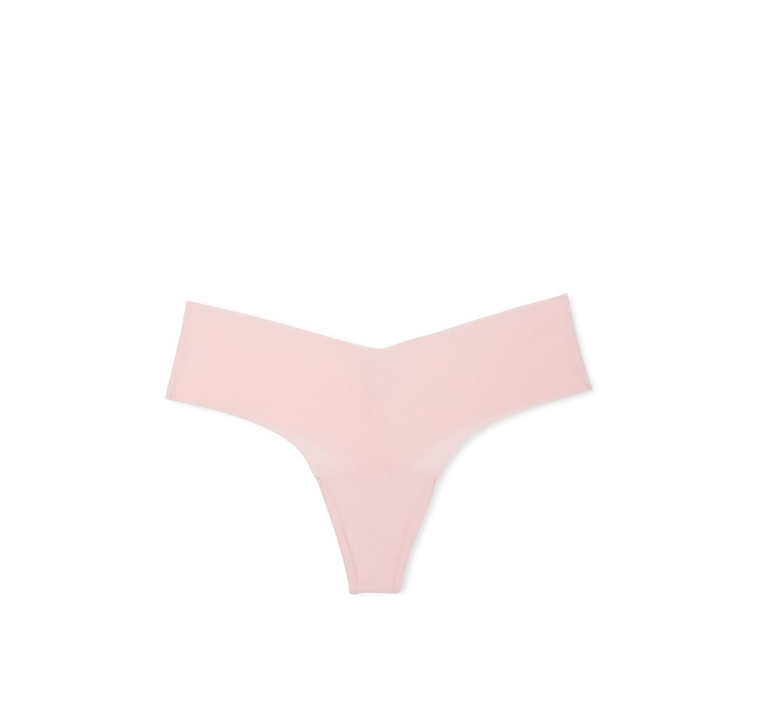 Трусики No-Show Ribbed Thong Panty Purest Pink