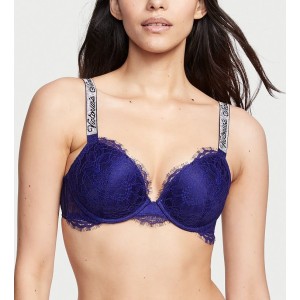 Комплект Shine Strap Lace Push-Up Bra Night Ocean Set