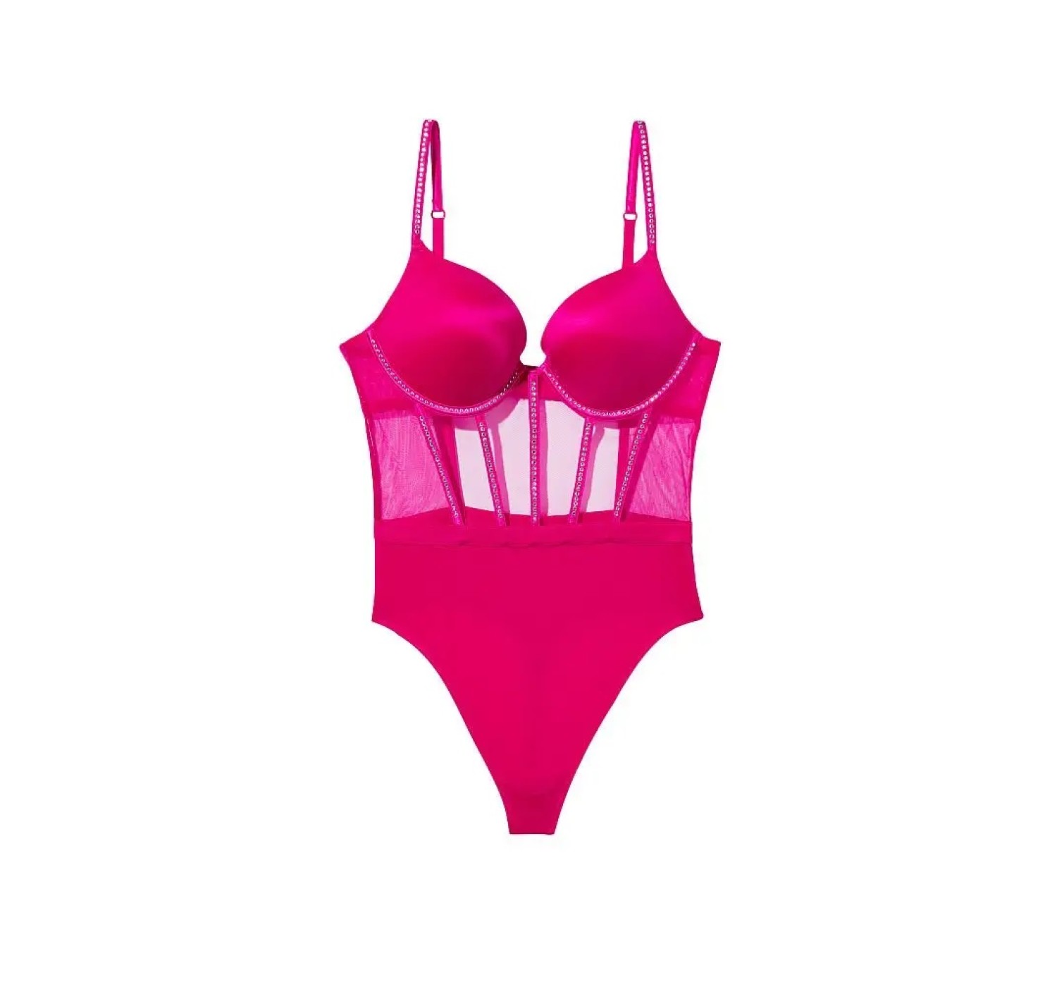 Боди Victoria’s Secret Very Sexy Fuchsia Shine Teddy