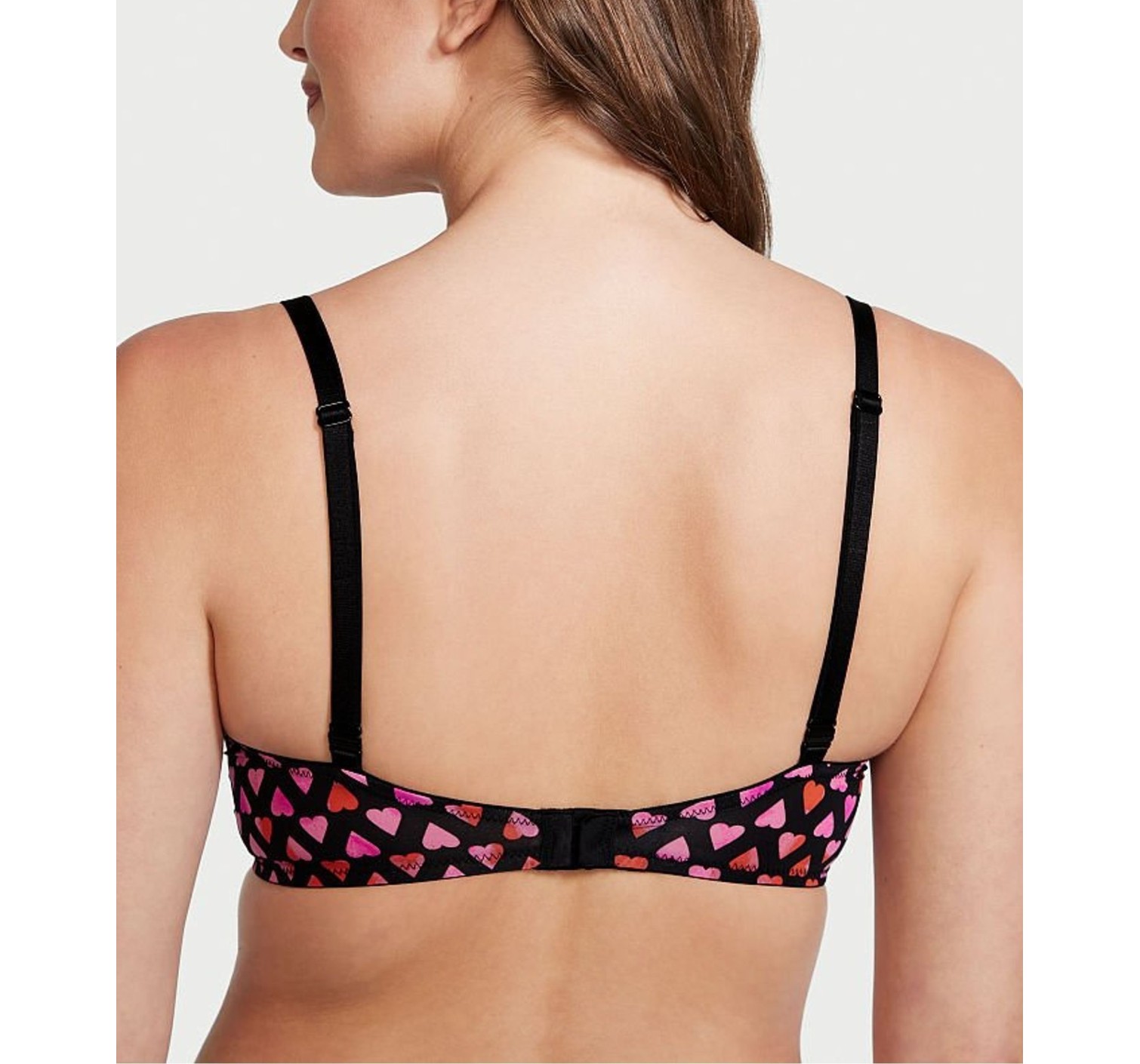 Комплект Lightly lined demi Bra Heart print Set