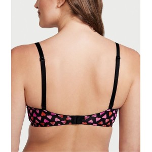 Комплект Lightly lined demi Bra Heart print Set
