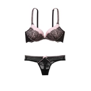 Комплект Dream Angels Pink Lace Push Up Bra Set2