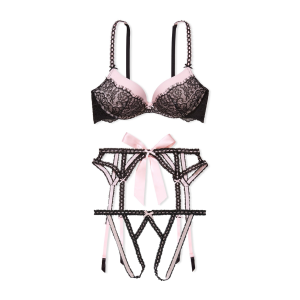 Комплект Dream Angels Pink Lace Push Up Bra Set