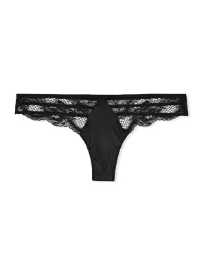 Трусики Strappy Black Lace Thong panty