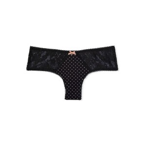 Трусики Black Lace Dot Body By Victoria Cheeky Panty