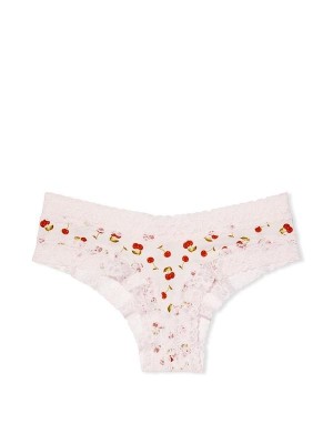 Трусики Cherry Print Lace Waist Cotton Cheeky Panty