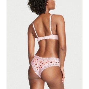 Трусики Cherry Print Lace Waist Cotton Cheeky Panty