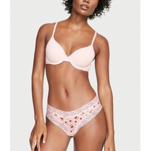 Трусики Cherry Print Lace Waist Cotton Cheeky Panty