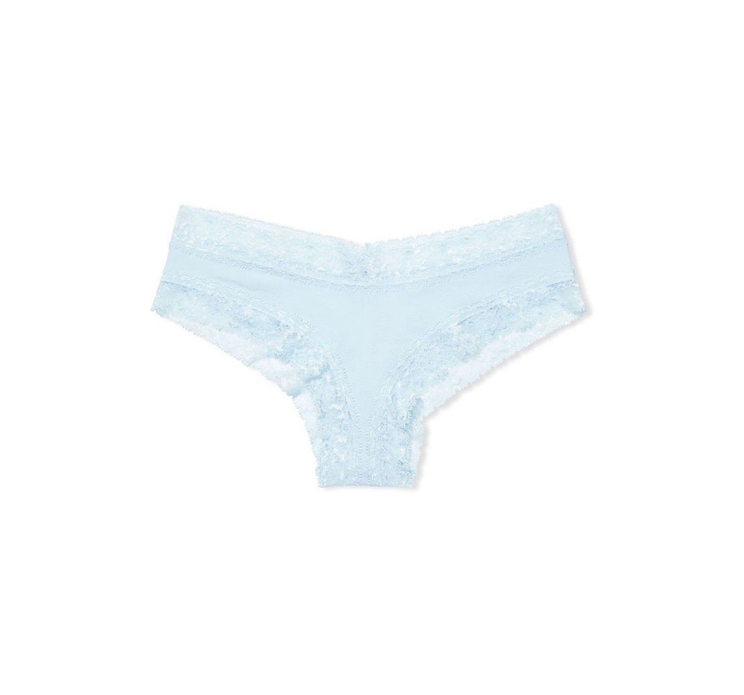 Трусики Blue Lace Waist Cotton Cheeky Panty