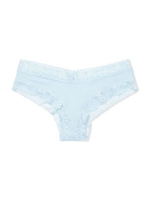 Трусики Blue Lace Waist Cotton Cheeky Panty