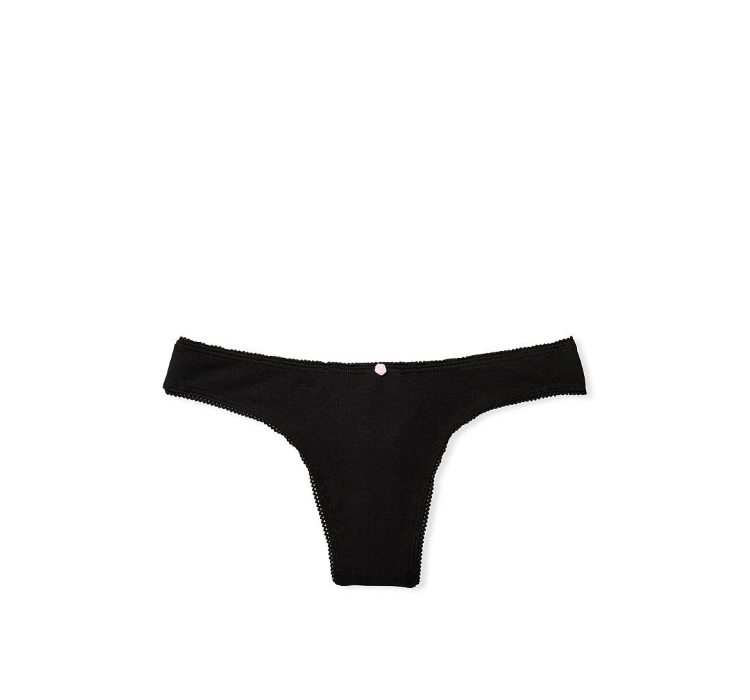 Трусики Black Cotton Thong Panty