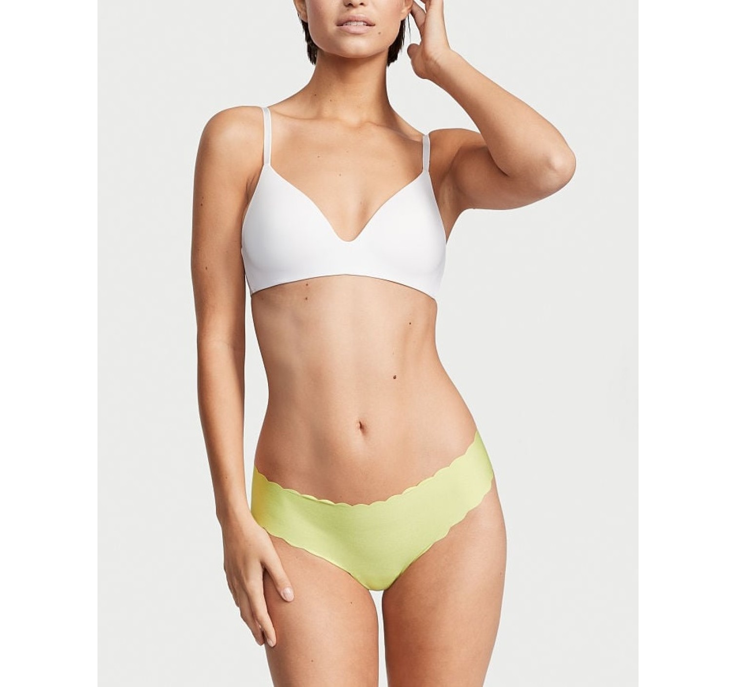 Трусики Scalloped Lime Citron No show Thong panty