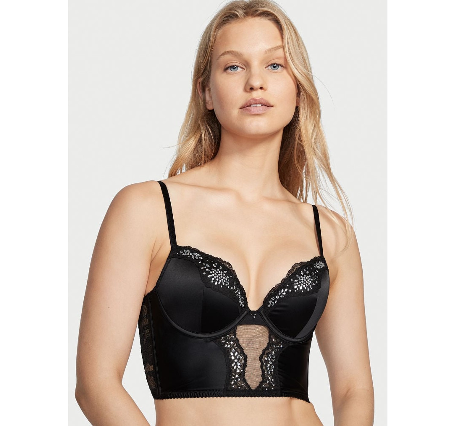 Комплект Vexy Sexy Push-Up Corset Top Black