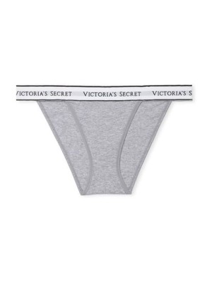 Трусики Grey Cotton Logo Tanga Panty 