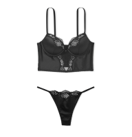 Комплект Vexy Sexy Push-Up Corset Top Black