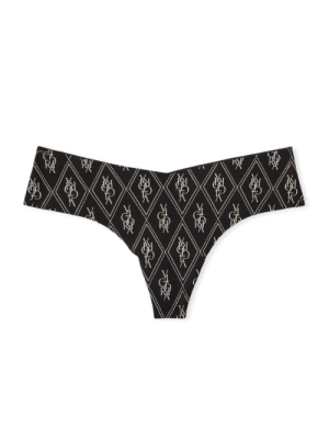 Трусики Shimmer Black No show Thong panty