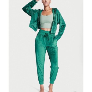 Велюровий спортивний костюм Diamanté Inset Velour Deepest Green Graphic