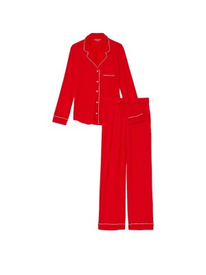 Пижама Victoria’s Secret Modal Long Pajama Set Lipstick