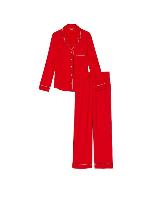 Піжама Victoria Secret Modal Long Pajama Set Lipstick