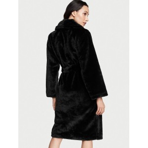 Халат Short Faux Fur Robe Black