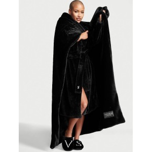 Халат Short Faux Fur Robe Black