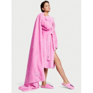 Халат Виктория Сикрет Short Faux Fur Robe Angel Pink