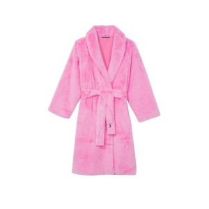 Халат Виктория Сикрет Short Faux Fur Robe Angel Pink