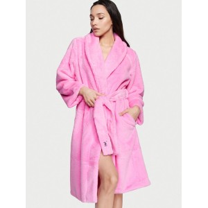Халат Виктория Сикрет Short Faux Fur Robe Angel Pink