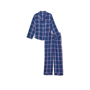 Пижама Flannel Long Pj Set Lilac Plaid