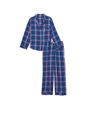 Пижама Flannel Long Pj Set Lilac Plaid