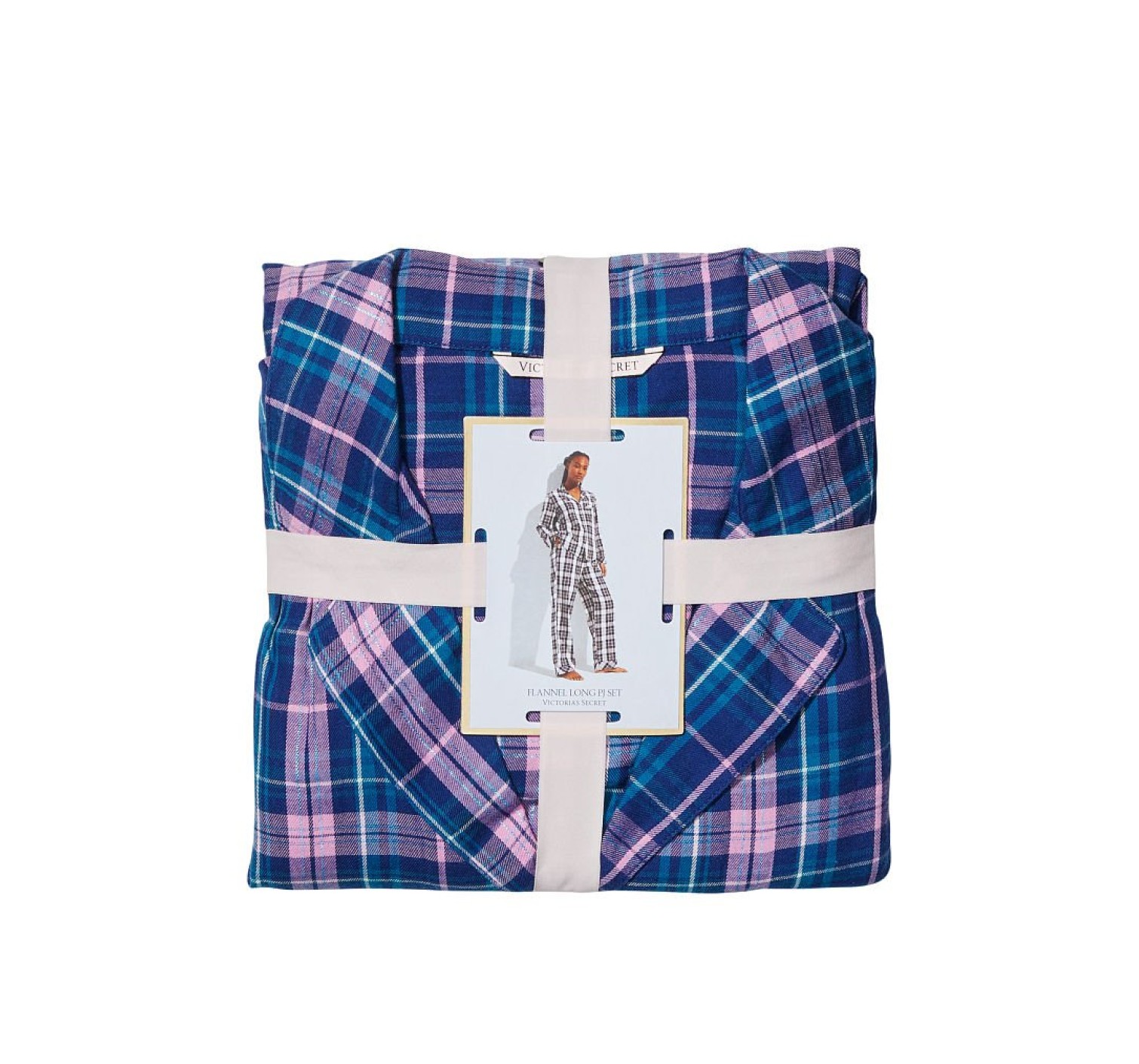 Пижама Flannel Long Pj Set Lilac Plaid