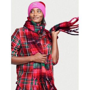 Пижама Victoria’s Secret Flannel Long PJ Set Bright Tartan Plaid