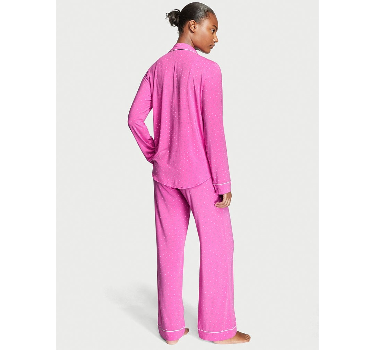 Пижама Modal Long Pajama Set Summer Pink Dot