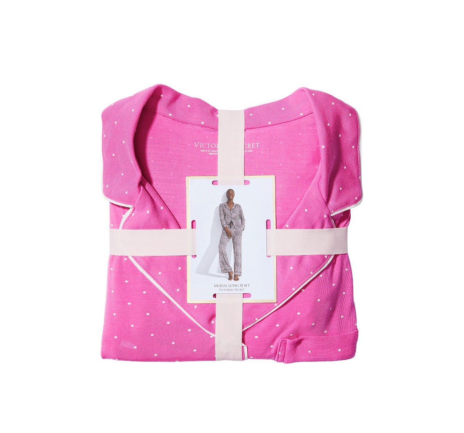 Пижама Modal Long Pajama Set Summer Pink Dot