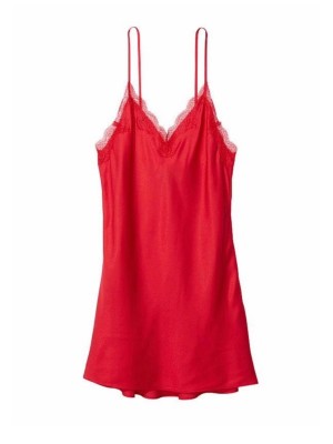 Пеньюар Satin Slip Dress Lipstick Victoria’s Secret